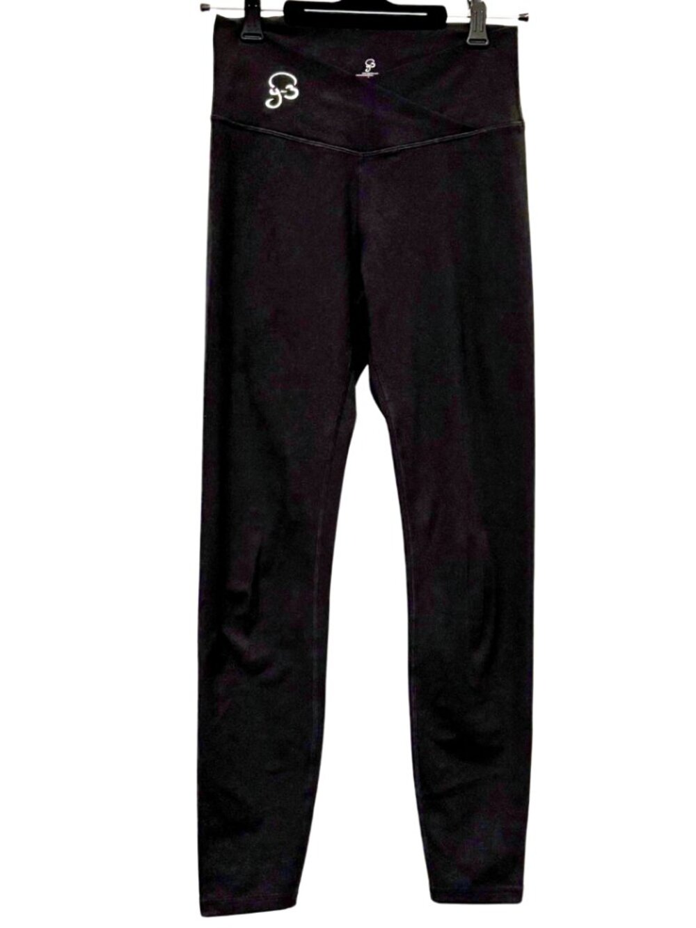Ruched Scrunch Back Leggings Black with Crossover Waist – YogRobes, M